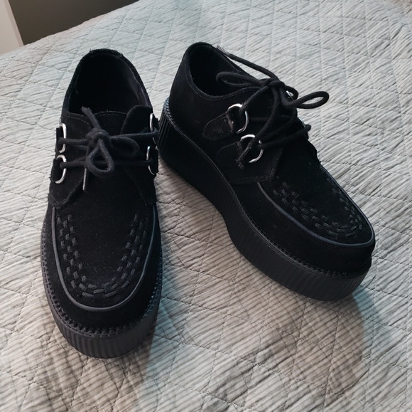 tuk Shoes - TUK Black Suede Viva Mondo Creeper